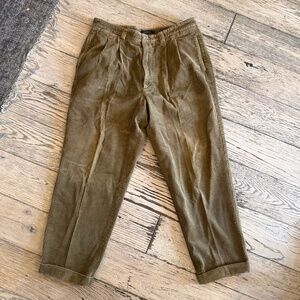 Vintage Barney's New York Corduroy Men's pants size 36L Light Brown